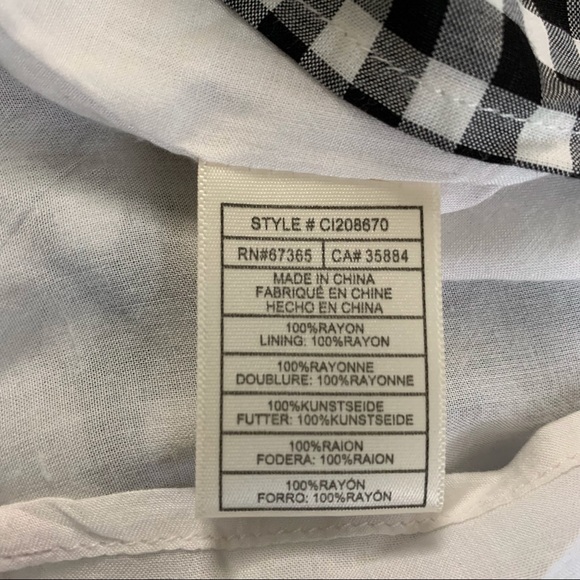 CUPCAKES AND CASHMERE GINGHAM MINI DRESS BLACK & WHITE CHECKERED MINI DRESS - Picture 14 of 16